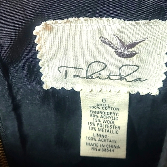 Tabitha | Anthropologie Dress Sheath Sleeveless Embroidered Aztec Design - Picture 9 of 15